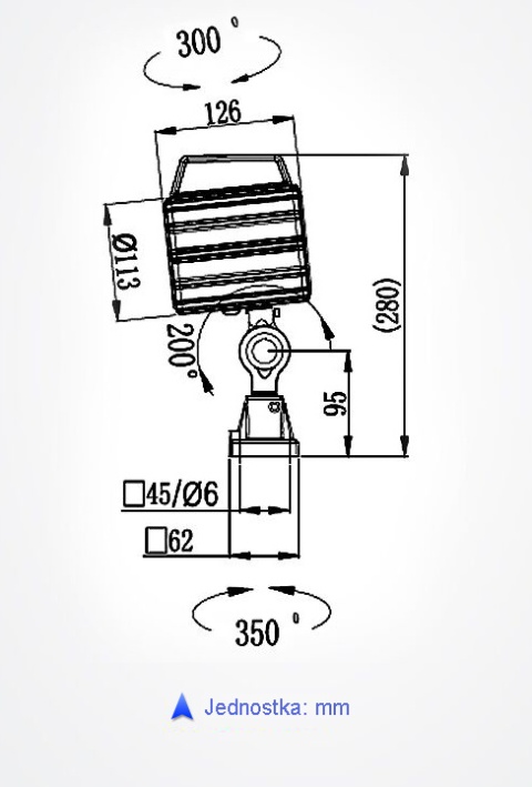 Lampa Obrabiarkowa krótka M1 7.5W 24V