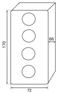 Wieża sygnalizacyjna LED M4 4 poziomy ANDON 100-240V